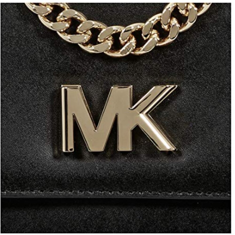 NWT Michael Kors Mott Chain Leather Black Convertible Backpack - Picture 6 of 9